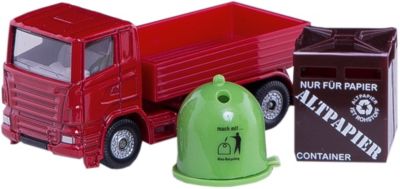 0828 SIKU Spielzeug Recycling Transporter LKW Spielzeugauto Modellauto 