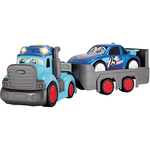 Машинка Dickie Toys Трейлер Happy с прицепом свет, звук, 60 см от Dickie Toys