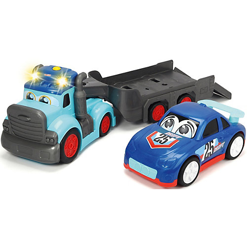 Машинка Dickie Toys Трейлер Happy с прицепом свет, звук, 60 см от Dickie Toys