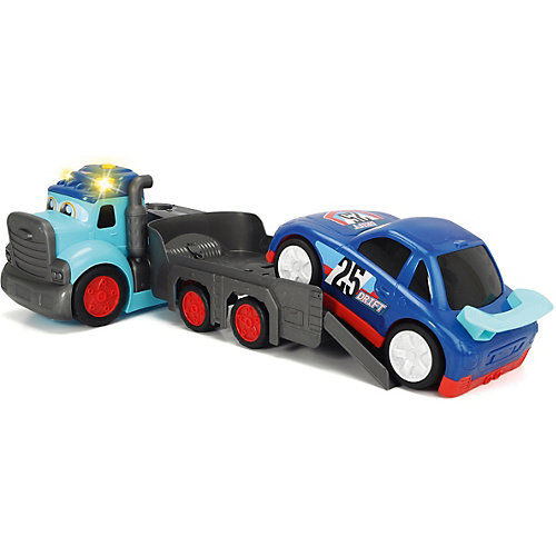 Машинка Dickie Toys Трейлер Happy с прицепом свет, звук, 60 см от Dickie Toys
