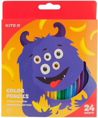 Цветные карандаши Kite Jolliers, 24 цвета