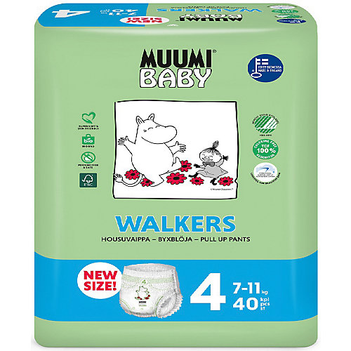 Подгузники-трусики Muumi Maxi+ 7-11кг, 40 шт от Muumi
