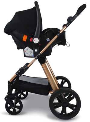 3-in-1 Kinderwagen Kombi - Babywanne, Sportwagen, Autositz