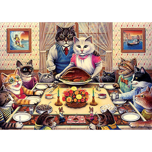 Пазл Art Puzzle Кошачий семейный праздник, 260 деталей от Art Puzzle