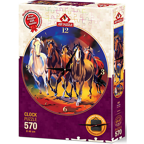 Часы-пазл Art Puzzle Часы, скакуны, 570 деталей от Art Puzzle