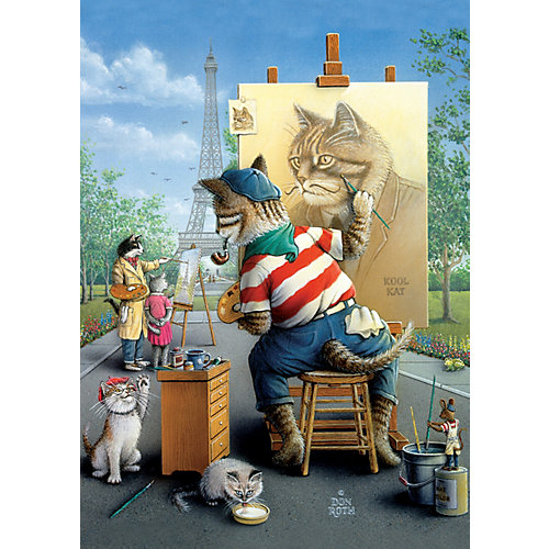 Пазл Art Puzzle Кот художник, 500 деталей от Art Puzzle