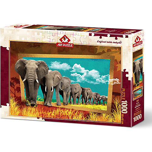Пазл Art Puzzle Слоны, 1000 деталей от Art Puzzle