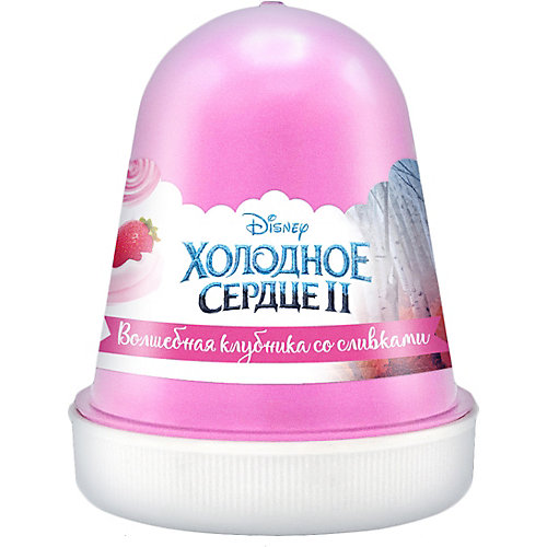 Флаффи слайм Kiki Холодное Сердце 2 "Волшебная клубника со сливками" розовый 120мл от KiKi