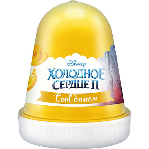 Флаффи слайм Kiki Холодное Сердце 2 "Cool банан " желтый 120мл от KiKi