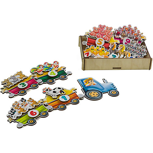 Настольная игра Paremo "Липучка" Трактор с животными
