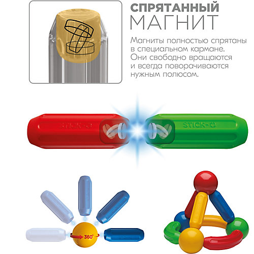Магнитный конструктор Stick-O Basic 20 Set, 901002 от Stick-O