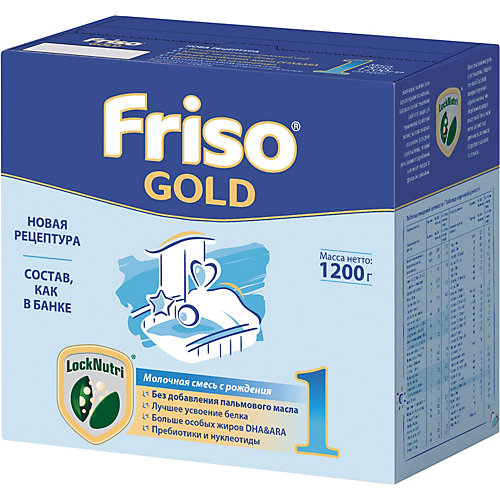 Молочная смесь Friso Gold 1, с 0 мес, 1200 г от Friso