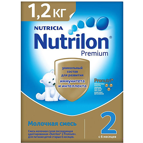 Молочная смесь Nutrilon Premium 2, с 6 мес, 1200 г от Nutrilon