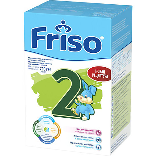 Молочная смесь Frisoлак 2, с 6 мес, 700 г от Friso