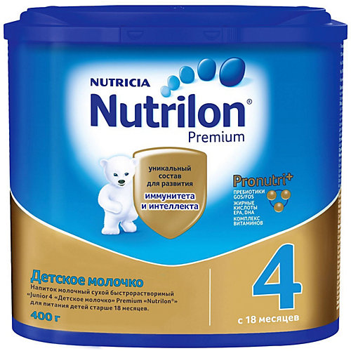 Детское молочко Nutrilon Junior Premium 4, с 18 мес, 400 г от Nutrilon