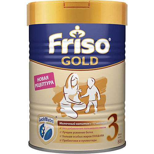 Молочный напиток Friso Gold 3, с 12 мес, 800 г от Friso