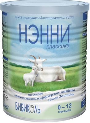 Молочная смесь на основе козьего молока Нэнни Классика, с 0 мес, 400 г