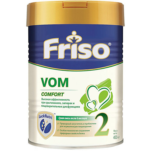 Молочная смесь Friso VOM 2 Comfort, с 6 мес, 400 г от Friso