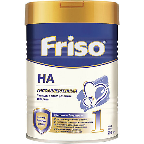 Молочная смесь Friso Фрисолак 1 ГА, с 0 мес, 400 г от Friso