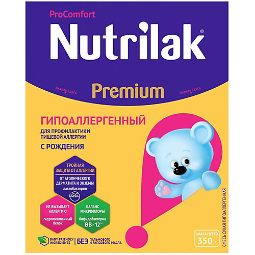 Молочная смесь Nutrilak Premium Гипоаллергенный, с 0 мес, 350 г от Nutrilak