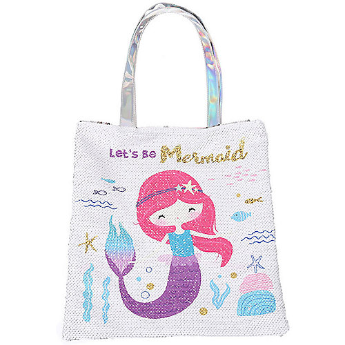 Сумка Mihi-Mihi Русалка lets be mermaid, с пайетками - белый от Mihi-Mihi