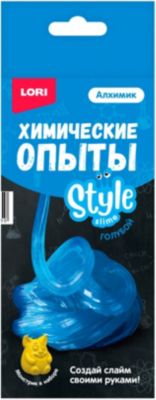 Химические опыты Lori Style Slime Голубой