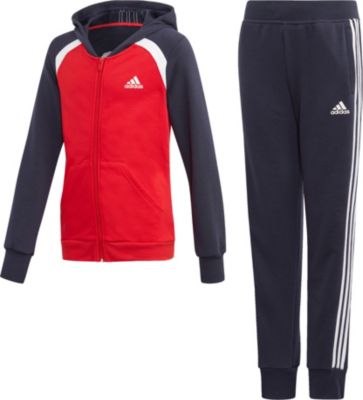 Jogginganzug HOOD COT TS für Mädchen, adidas Performance Jogginganzug YG HOOD COT TS für Mädchen, adidas Performance