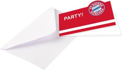 Einladungen 14x8cm 8er, FC Bayern München