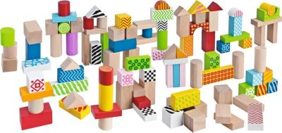 Bausteine für Kleinkinder 1 2 Jahre altes Babyspielzeug Holzklötze Sortierer DE 