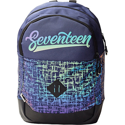 Рюкзак светоотражающий Seventeen, 43х30х17 см - черный джинсовый от Seventeen