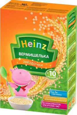 Вермишелька Heinz Звёздочки, с 10 мес