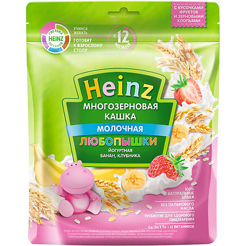 Каша Heinz йогуртная многозерновая банан клубника, с 12 мес от Heinz