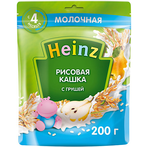 Каша Heinz молочная рисовая груша и Омега 3, с 4 мес от Heinz