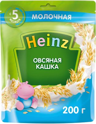 Каша Heinz молочная овсяная с Омега 3, с 5 мес