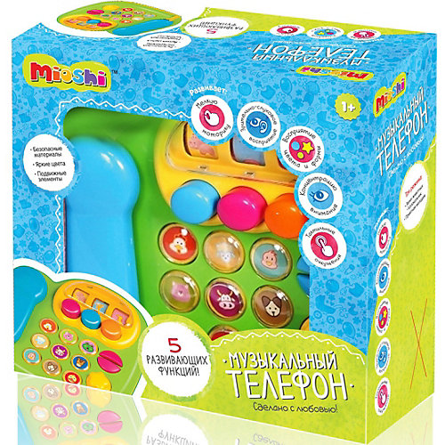 Развивающая игрушка Mioshi "Музыкальный телефон" от Mioshi