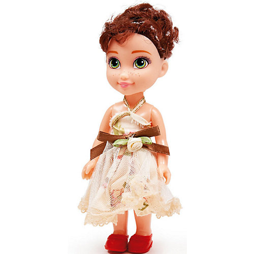 Кукла Qian Jia Toys "Девочка в нарядном платье" Брюнетка, 16 см