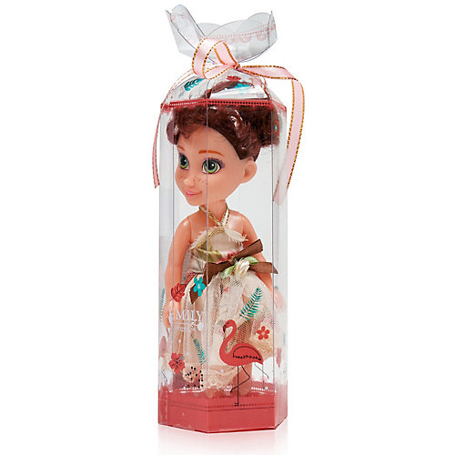 Кукла Qian Jia Toys "Девочка в нарядном платье" Брюнетка, 16 см
