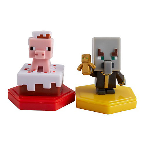 Набор фигурок Minecraft Earth Свинья с пирогом и Эвокер, с NFC - чипом от Mattel