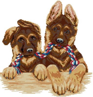 Алмазная мозаика Фрея "Друзья", 40х40 см