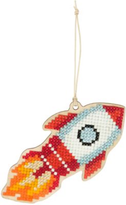 Алмазная мозаика Фрея "Подвеска" Ракета, 5,5х11,5 см