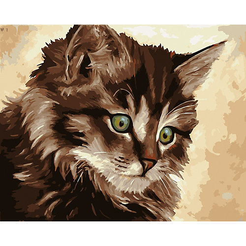 Картина по номерам Фрея "Милый котёнок", 40х50 см от Фрея