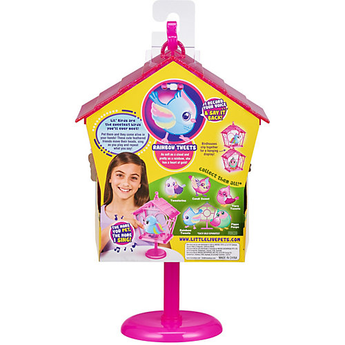 Птичка Little live pets Твитти-Радуга в скворечнике от Moose