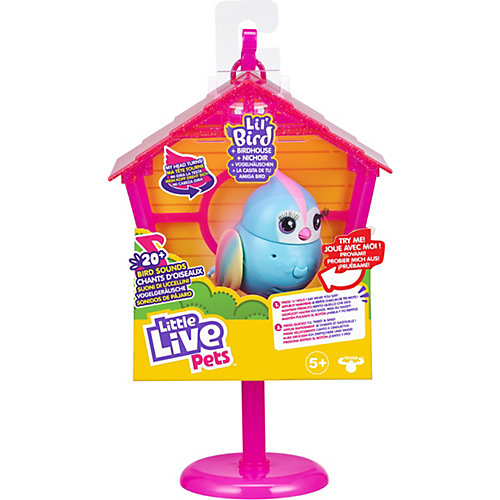 Птичка Little live pets Твитти-Радуга в скворечнике от Moose
