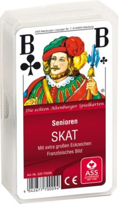 ASS 70011 Skat Senioren deutsches Bild Karten mit extra großen Eckzeichen im Ku 
