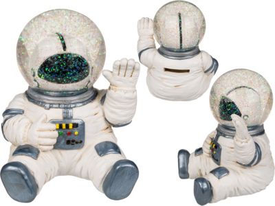 Astronaut Keramik Spardose Kosmonaut Raumfahrer Sparschwein 21 cm Höhe 