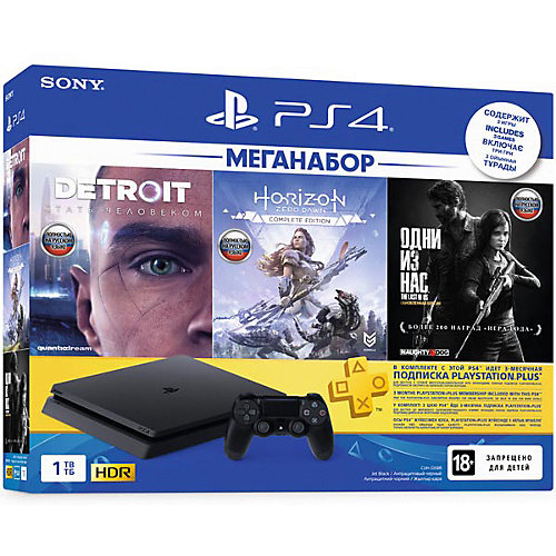 Игровая приставка Sony PlayStation 4 1TB Slim, CUH-2208B
