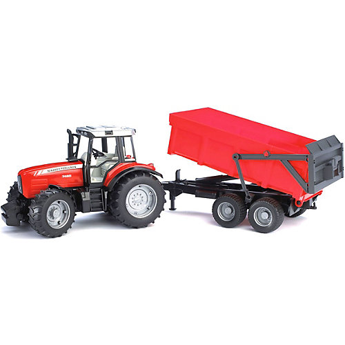 Трактор Massey Ferguson 7480 с прицепом-самосвалом от Bruder