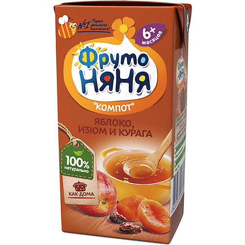 Компот ФрутоНяНя сухофрукты с изюмом, с 6 мес, 18 шт по 200 г от ФрутоНяня