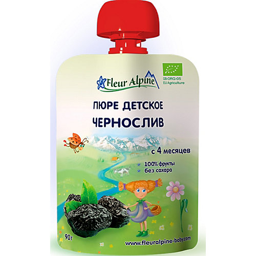 Пюре Fleur Alpine чернослив, с 4 мес, 6 штук от Fleur Alpine