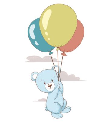 P TYD Der reizende Bär der Kinder spielt Folien-Ballon-Karikatur-Geburtstags-u 
